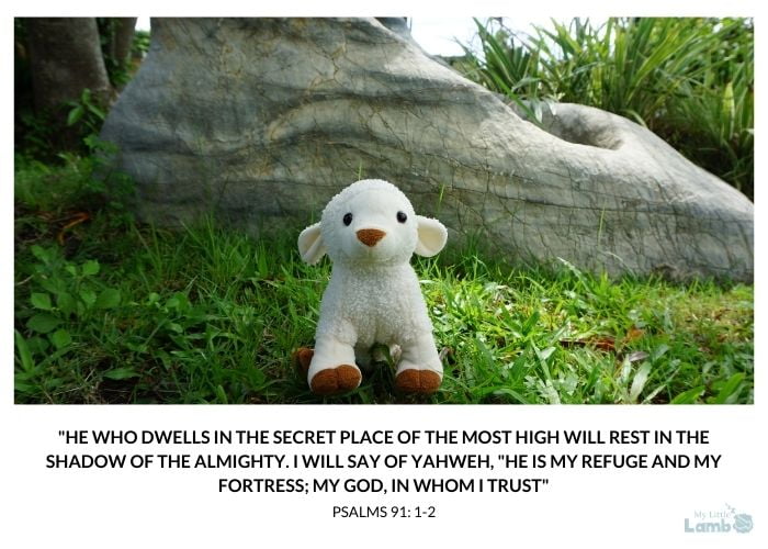 He who dwells in the secret place of the most high will rest in the shadow of the almighty. i will say of yahweh he is my refuge and my fortress my god in whom i trust